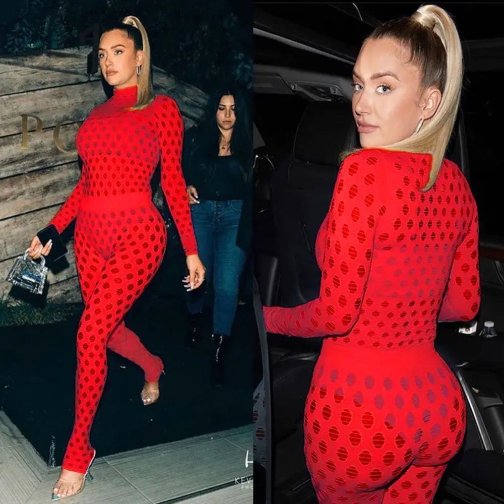 Red cutout 2 piece set